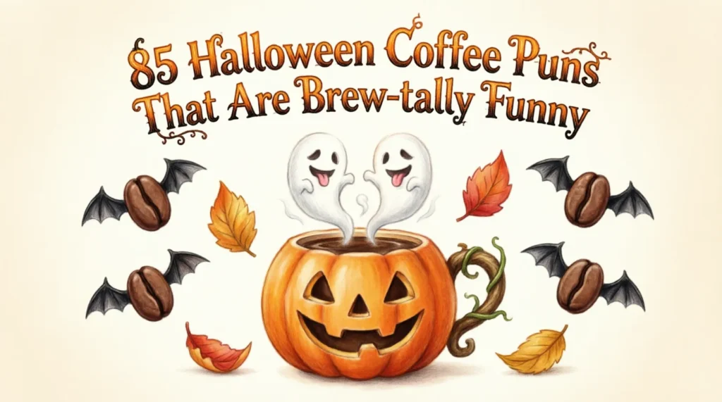 halloween coffee puns