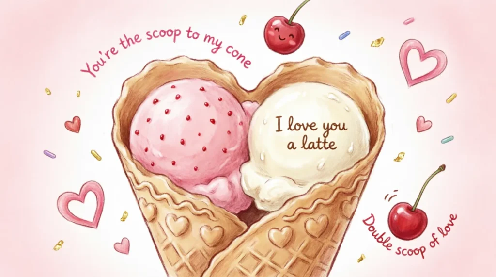 ice cream valentines puns