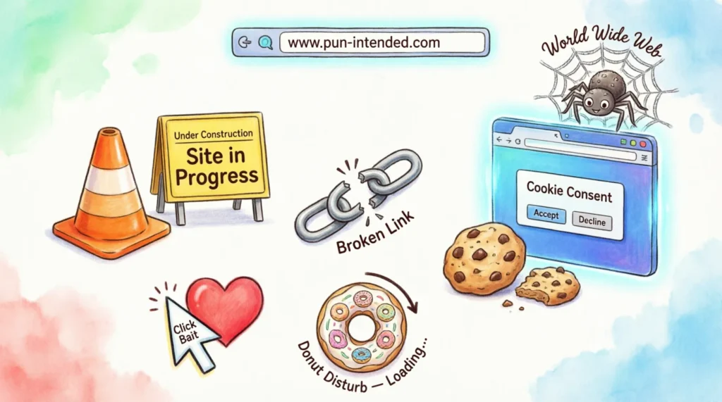 web puns