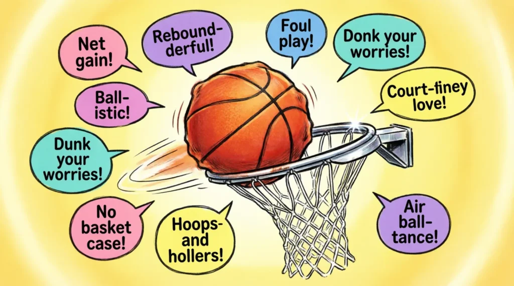 short basketball puns