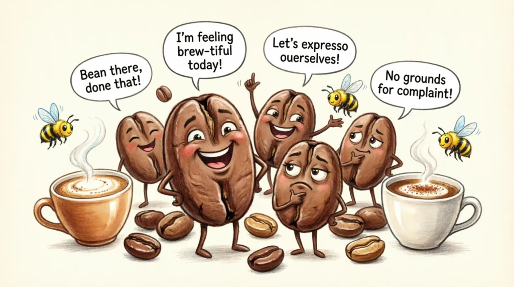 coffee bean puns