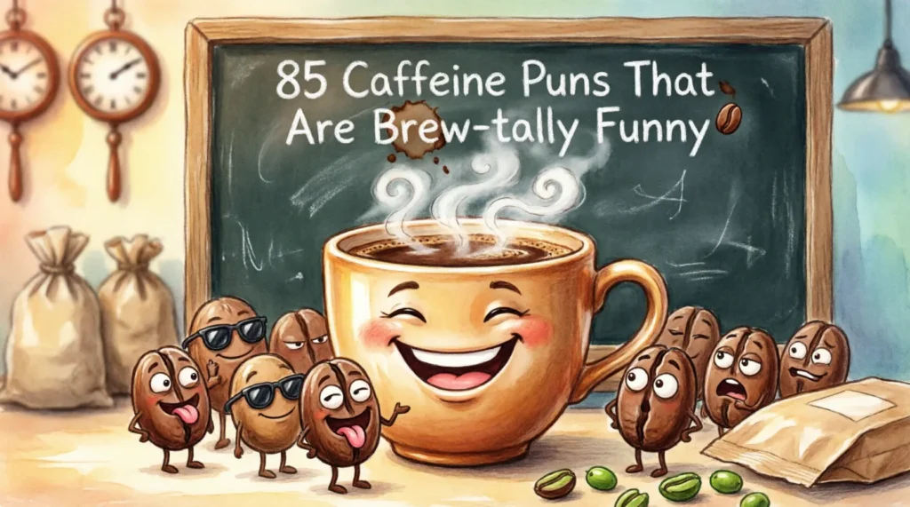 caffeine puns