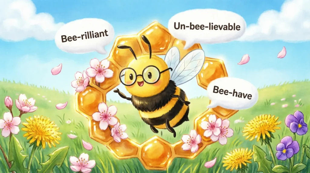 bee words puns