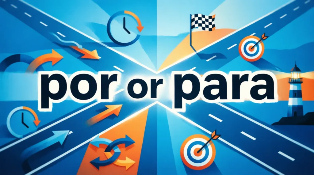 por or para