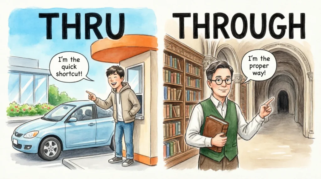 thru or through