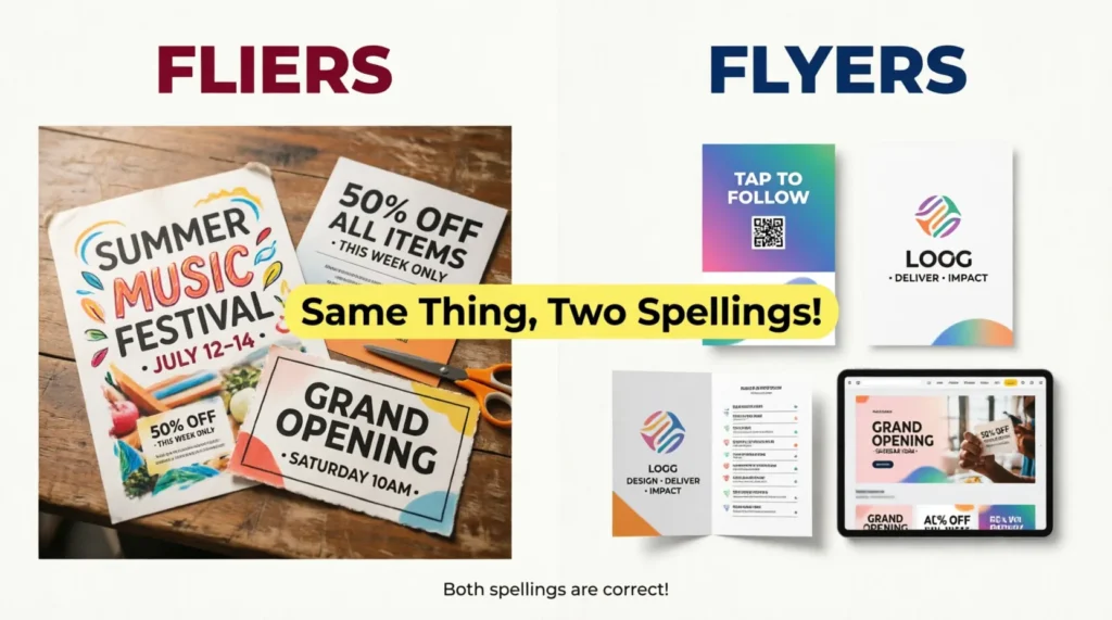 fliers or flyers