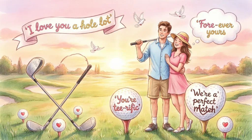 romantic golf puns